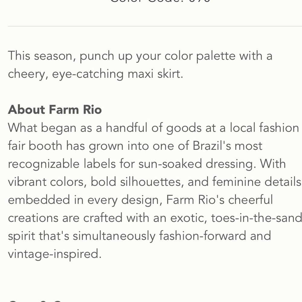 Anthro Farm Rio Jimena Knit Maxi Skirt M - Picture 5 of 10